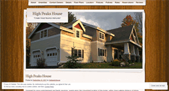 Desktop Screenshot of highpeakshouse.com