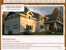 Tablet Screenshot of highpeakshouse.com